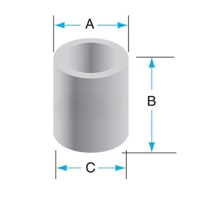 Boron Nitride Crucibles Cylinder Shape-HM